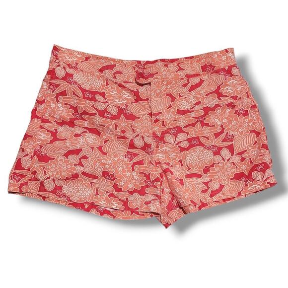 Old Navy Women’s Plus Size Floral Tropical High-Rise Shorts 16 Cotton - Picture 1 of 9